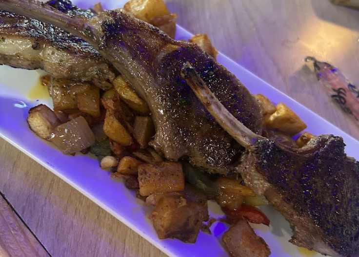 Bungalow 10 Dining signature dishes Salmon RockefellerBest Kept SecretCajun Butter Lamb Chops
